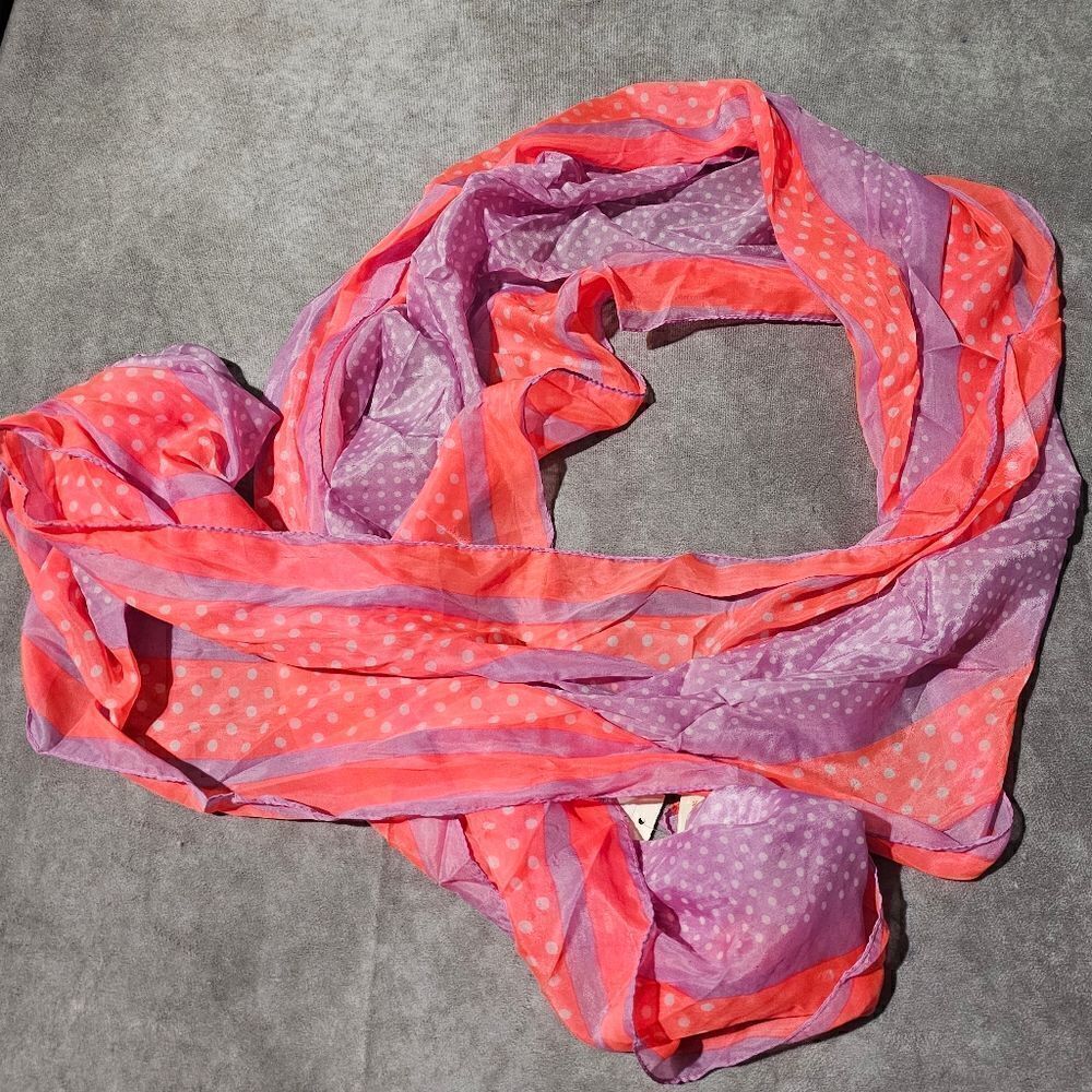 COLLECTION EIGHTEEN Dottie Stripe POLYESTER Scarf 21" x 86"